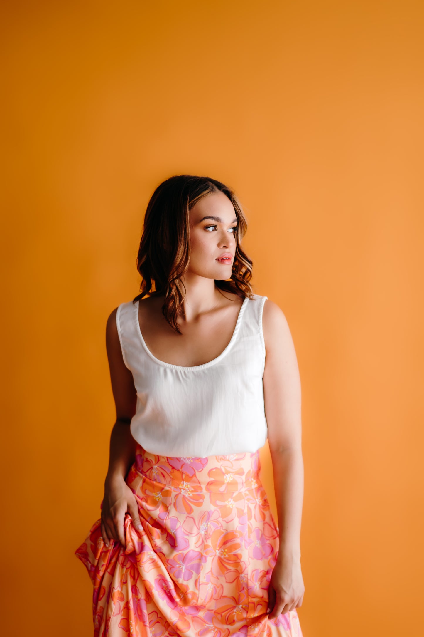 The Alkira Singlet Top, White