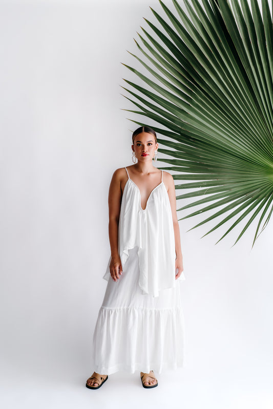 The Pia Dress, White